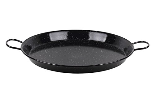 Paellera Acero Esmaltada Ø500 Mm En Oferta Paellera De Acero Esmaltado | Diámetro Ø500 Mm | Para 13 Raciones | Paellera Tradiconal | Paellera Con 2 Asas