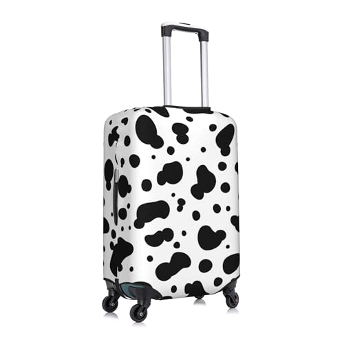 Elastic Tightly Fitted Suitcase Protective Cover to Avoid Scratches Wear-resistant Breathable and Waterproof Disassembly Convenient for Travel Business Trips (Cow pattern, X L(29-32in))3