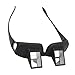 Yosoo Health Gear Lazy Glasses, Optical Glass 90 Degree Crochet Glasses Mirror Reading Glasses for Laying Down Reading Knitting Watching TV Black