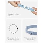 Personalized ID Tag & Safety Cat Collar(5.9-11.8") Set - Super Elastic Cat Collar with Engraving Pocket Tag, Patented Anti-Choking Mechanism, Super Lightweight(Sierra Blue) - Image 3