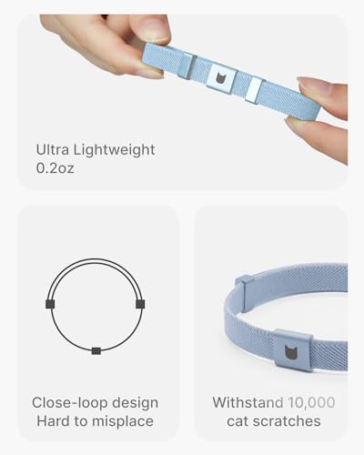 Personalized-ID-Tag-Safety-Cat-Collar59-118-Set-Super-Elastic-Cat-Collar-with-Engraving-Pocket-Tag-Patented-Anti-Choking-Mechanism-Super-LightweightSierra-Blue Personalized ID Tag & Safety Cat Collar(5.9-11.8") Set - Super Elastic Cat Collar with Engraving Pocket Tag, Patented Anti-Choking Mechanism, Super Lightweight(Sierra Blue) - Image 4