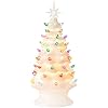 Lakumu165tabletopchristmastreehandpaintedresinchristmastreewithlightsprelitxmastreedecorlightedtabletopdecorationwithmulticoloredledbulbsceramiclikefinish  Urban Country Home Decor Lakumu 165 table top christmas tree hand painted resin christmas tree with lights pre lit xmas tree decor lighted tabletop decoration with multicolored led bulbs ceramic like finish  urban country home decor