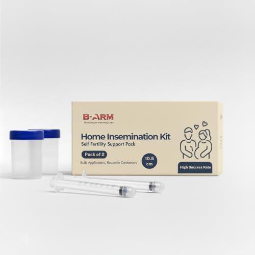 Image of B-Arm Self Insemination Kit for women- 10.5cm(Pack of 2)|At Home IVI Kit for pregnancy|2 long range applicators & 2 Collection cups|Home Insemination Kit to Conceive & Artificial Insemination Support