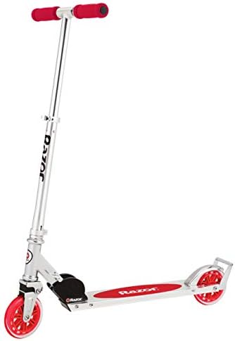 Razor A3 Kick Scooter for Kids - Larger Wheels, Front Suspension, Wheelie Bar, Lightweight, Foldable, and Adjustable Handlebars