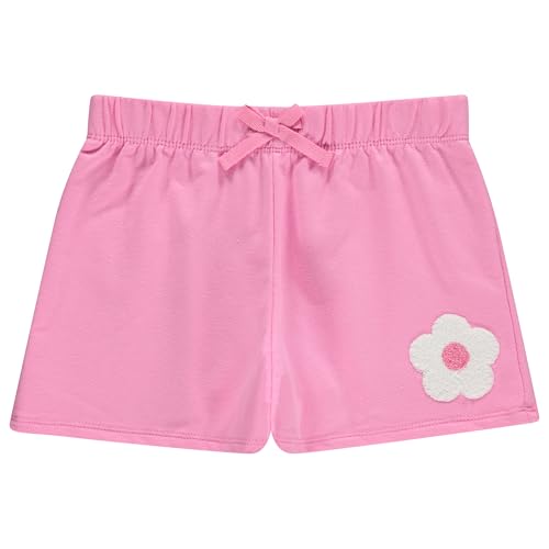 Image of BTween 4 Pack Girls Shorts, Cotton French Terry Shorts for Girls, Kids Summer Clothing