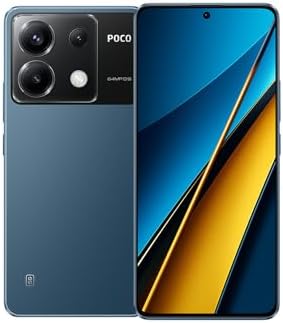 Xiaomi POCO X6 5G (Blue 12GB RAM, 256GB ROM) - Vivid 120Hz AMOLED 1.5K display | 64MP large camera sensor with OIS Ultra-wide and macro lenses | 67W turbo charging | SDM7435 Advanced process