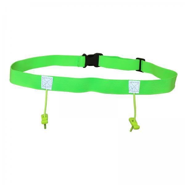 2xReflective Tape Cycling Race Number Belt Triathlon Waist Belt Night Running Green-Sporting Goods-Fitness Running & Yoga-Fitness Equipment & Gear-Running Belts