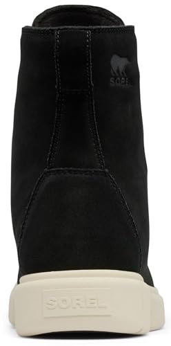 Sorel Damen Explorer III Joan WP Schneestiefel, Black, Chalk, 39 EU