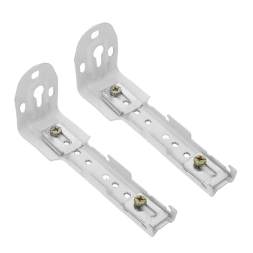 TOYANDONA 2 Piezas Soportes Dobles para Cortinas de Techo y Pared Montaje Resistente para Estores y Rieles de Compatible con Persianas y Cortinas Hogar y Oficina