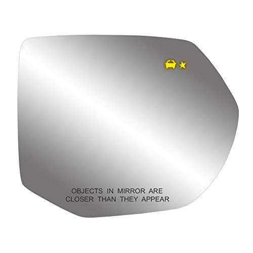 Passenger Side Heated Replacement Glass w/backing plate, w/BSDS for Escalade/Suburban/Tahoe/Yukon, 6 5/8" x 7 7/8" x 8 3/8" by K Source - Used condition - US$83.51