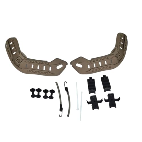 Image of Airsoft Paintball Military Side Rail Set Guide Accessories for MICH PASGT Helmet Multi Color