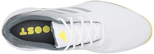 Adidas Mens Zg21 Golf Shoe, White/Acid Yellow/Blue Oxide, 7 Us #TOP4