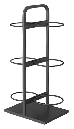 バスケットボール収納ラック 4段 金属製ボールナイザー 屋内/屋外用 フィットネス機器ホルダー ガレージ&ジムアクセサリー 耐久性のあるブラックデザイン(Black 3 Shelf)