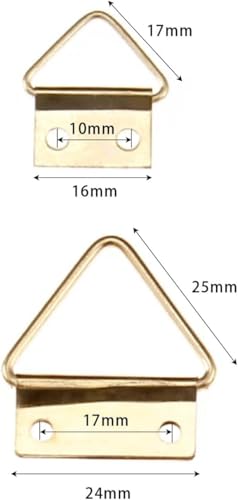 Image of Wall Holder Art Display Hooks Triangle D Ring Photo Frame Hooks Hanging Picture Oil Painting Mirror W /Screws Hanger Wall Holder Alloy Picture Hanging Hardware Decorative Hangers