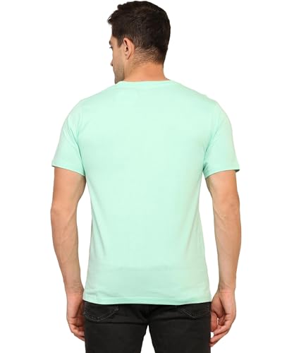 Image of Unisex Round Neck Plain T-Shirt | Combed Bio-Washed Ring Spun Cotton for Men & Women, Short Sleeves