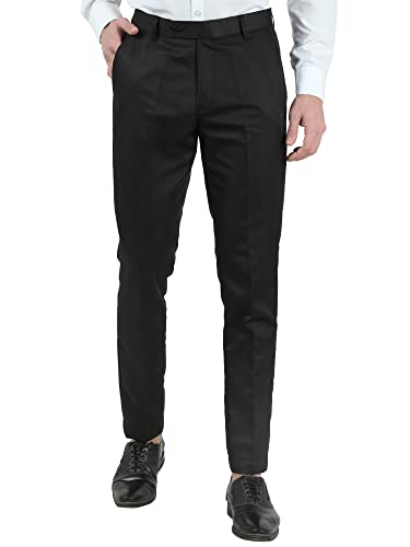 Image of Men's Slim Fit Formal Trousers /Pant | Formal Pants for Men | Stylish Slim Fit Men's Wear | Trousers for Office | Viscose Blend | Combo Colour Pack | Pack of 2