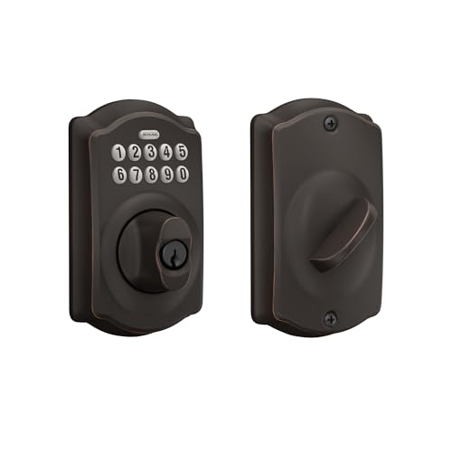 Camelot Keypad Deadbolt (Aged Bronze) BE365CAM716
