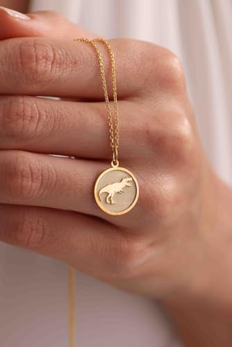 Chaîne de 45 cm et pendentif dinosaure T-Rex pour ce collier argent 925 LKBEADS L_01043