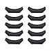 Rubber Dumbbell Saddle Rack Set of 10 – Compact Dumbbell Holder Stand for Home Gym & Fitness Clubs, Black, 146mm Length
