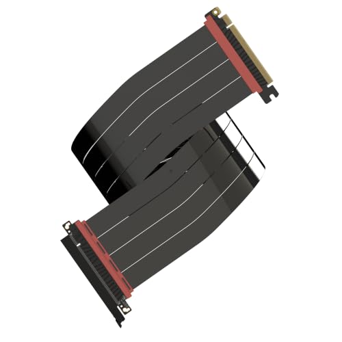 LINKUP PCIe 5.0 Riser Cable | Vertical GPU Mount | Straight, 80cm