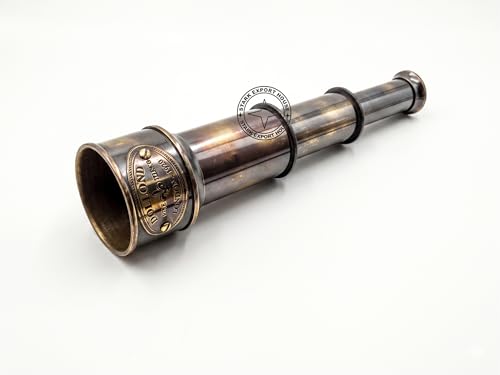Image of Brass Antique Designer Telescope Marine Handheld Spyglass Telescope Binoculars 7 Inch Vintage Style Best for Gift (HGHL)