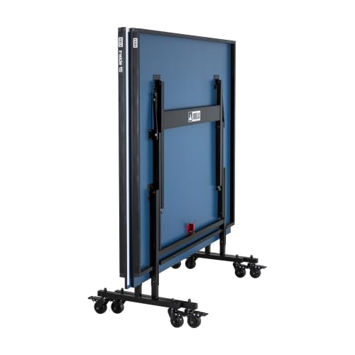 JOOLA Inside Professional MDF Indoor Ping Pong Table with Quick Clamp Table Tennis Net and Post Set - 10 Minute Easy Assembly - Tournament Quality - Foldable with Single Player Playback Mode, Blue - image 8