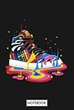  Rainbow Melting Sneaker A58146 Notebook: Planner, Journal, Matte Finish Cover, Lined College Ruled Paper, Diary, 6x9 120 Pages