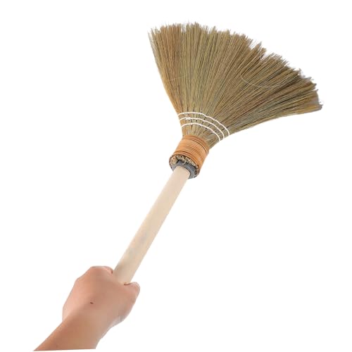 KICHOUSE Kleiner Kinderbesen aus Stroh mit Holzgriff Leichter und Dekorativer Kehrbesen für Wohnzimmer und Garage Weiche Bambusborsten Schonen Boden – Bild 4