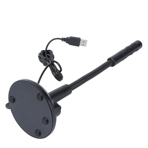 LOLIPPYY Micrófono de Condensador USB Flexible con Amplificador de Sonido Reducción de Ruido para Conferencias y Gaming Compatible con PC y Laptop Negro