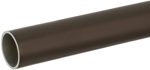 Miniatura 1 de Medidor de armario redondo de 8 pies de largo, 14 tubos para colgar ropa, 96 pulgadas de longitud (cromo pulido)