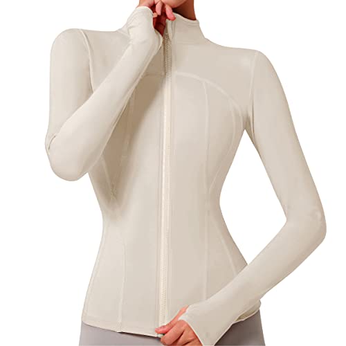 Chaqueta de running con cremallera completa y corte ajustado ligero