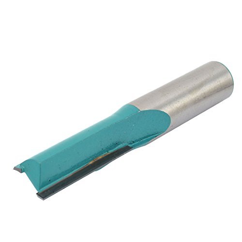 DealMux Carpenter 1/2 Cutting Dia Dual Sharp Flutes Straight Shank Router Bit