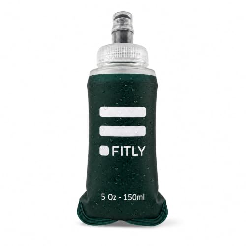 FITLY Botella Blanda 150 ml Petrol Blue - Deportiva Ideal para Correr - Botella de Hidratación para Deporte al Aire Libre - Biberón Blanda - Para Mochila de Hidratación
