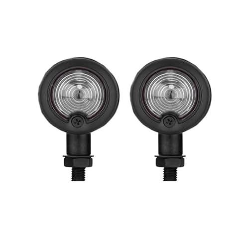 Clignotants de moto pour custom Davidson et cruiser chopper noir