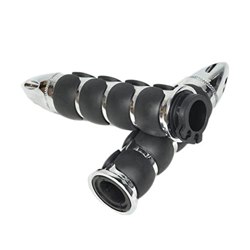 Poignées de guidon moto chromées 1 pouce en alliage lourd pour moto Harley Davidson