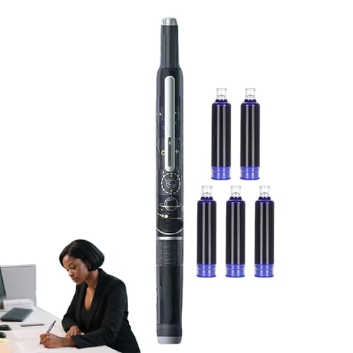 Stylo plume à barillet transparent ultra-fin pour hommes et femmes