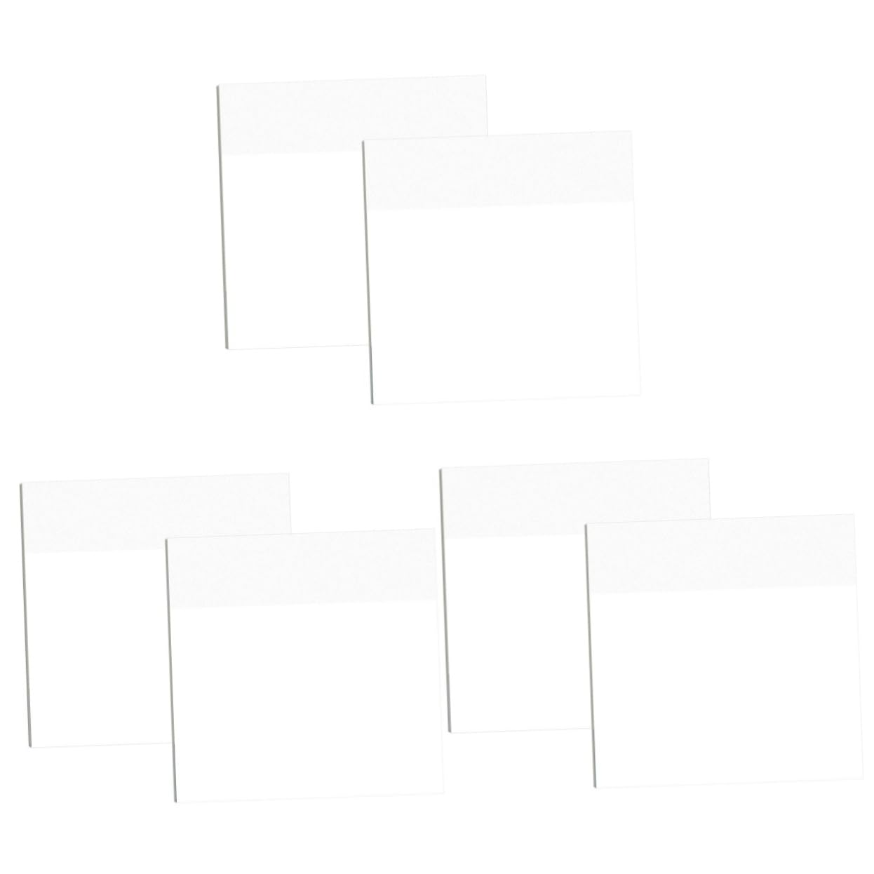 SHINEOFI 600 Hojas notas adhesivas transparentes pestañas autoadhesivas sticky notes transparente notas del mensaje nota adhesiva de recordatorio blocs de notas pegatinas transparentes