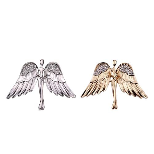 Broche ángel para mujer moderno con cristal sofisticado y base metálica resistente 4
