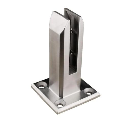 Pince de cloture piscine verre anti-vibration et support sol pour garde-corps