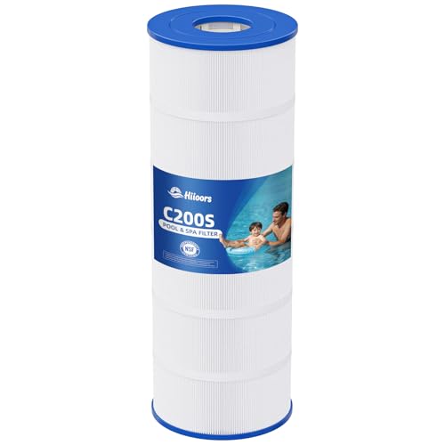 Hiioors C200S Pool Filter Cartridge Compatible with CX200XRE SwimClear C200S C200S C-9442 PA200S 200 Sq. Ft Pool Filter Cartridge Heavy Duty 5 oz+ Trilobal Fabric