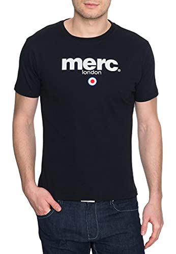 Merc of London Brighton, T-Shirt, Noir (Black), Large (Taille Fabricant: L) Homme