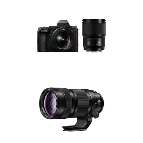 Panasonic LUMIX S5II Mirrorless Camera (DC-S5M2XWK) with LUMIX S PRO 70-200mm F4 Telephoto Lens (S-R70200)