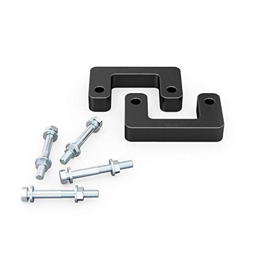 Front Lower Leveling Kit - 2.5In Lift - Compatible With 2007-2020 Chevrolet Silverado Suburban Tahoe Gmc Sierra 1500 Yukon 2Wd 4Wd 4X4, 2007-2013 Chevy Avalanche - 2.5 Inch Lift Black Steel Mount #TOP20
