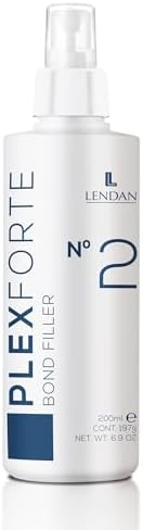 Lendan - Damaged Hair Repair Treatment - Plex Forte Nº2 Bond Filler - 200 ml - Strengthens Hair - Nourishes and Repairs Damaged Hair - Preserves Color Longer - Heat Protector