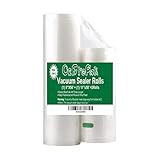 Sale! 2Rolls 11x50 and 8x50 Vacuum Sealer Rolls Food Storage Saver FDA Approved and BPA Free Vacuum Seal Rolls (total 100 feet),Commercial Grade Vacuum Sealer Bags - Make Your Own Size Bag!