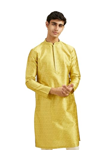 Image of DIWAS BY MANYAVAR Men's Art Silk Self Design Kurta (1pc)