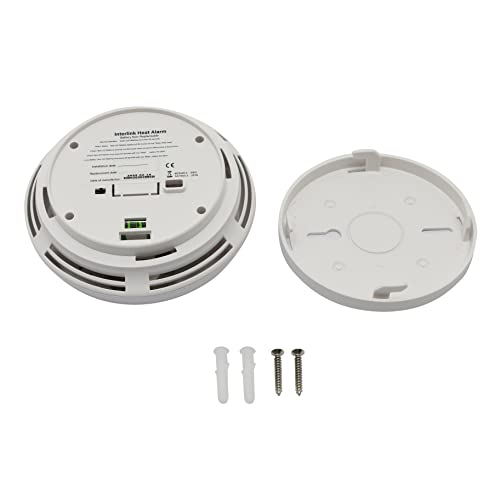 Daewoo Interconnected Heat Alarm, Compact, 85db With Led Light, Battery Included, Low Battery Warning, Test/Hush Mode - Image 3