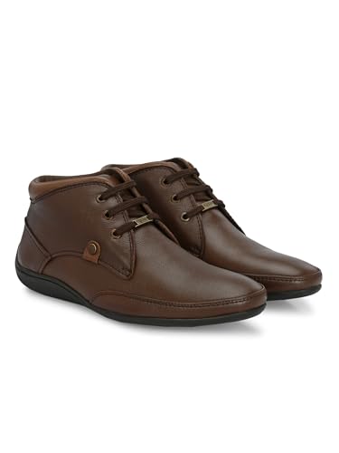egoss Leather Boots for Men | Genuine Leather | Comfortable & Stylish | Ideal for Office, Casual, Travel & Daily Commute – G-549