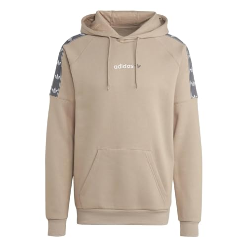 adidas Originals HZ9814 Sweat à capuche pour homme avec logo trèfle Kaki, kaki, S