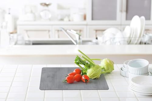 d-c-fix Tischset – Beton (29 cm x 44 cm eckig) – Tischunterlage für Küchen- und Esstisch – lebensmittelechtes & abwaschbares Esstischset